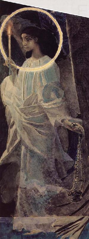 Mikhail Vrubel Angel with a censer and a candle china oil painting image